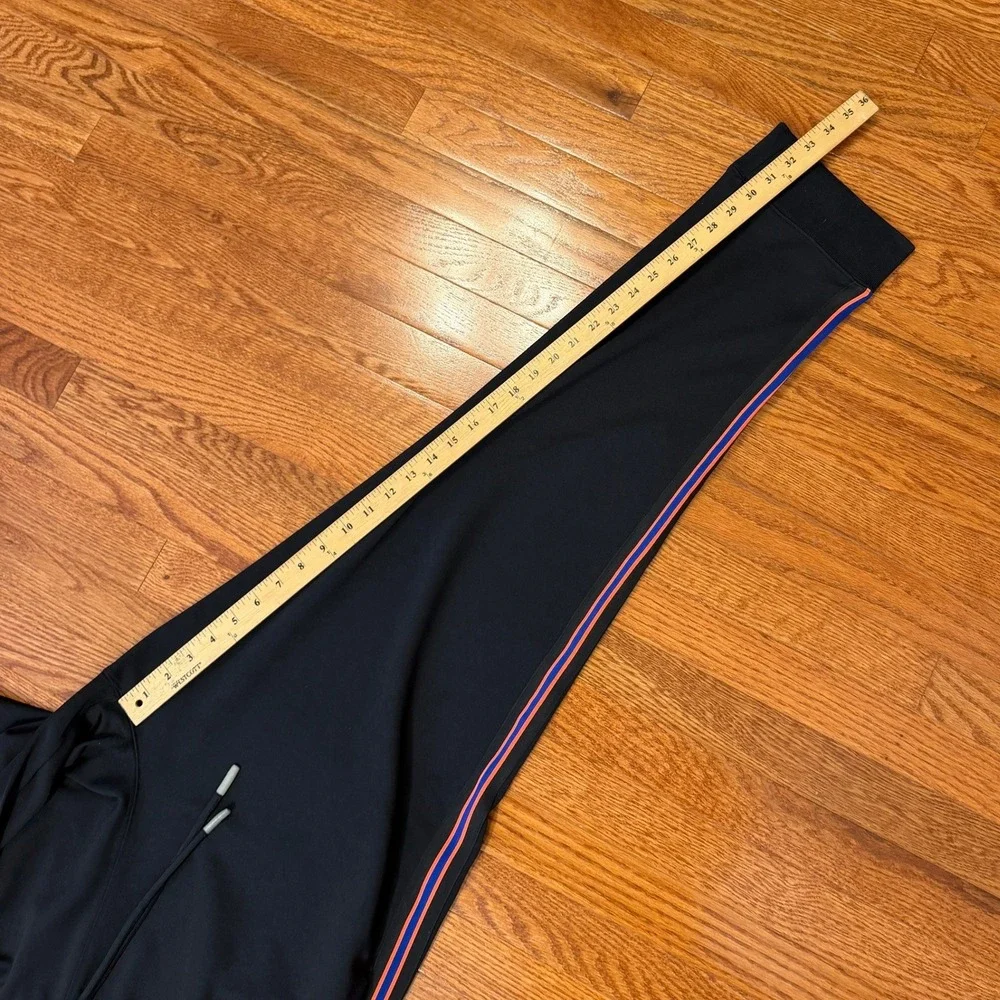 Psycho Bunny Sweatpants Jogger Mens Size 1 XLT Black Side Striped Track Lounge
